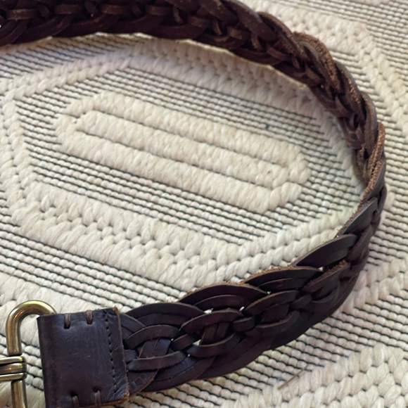J. Crew Genuine Leather braided women’s Belt in Brown size M - Picture 6 of 11
